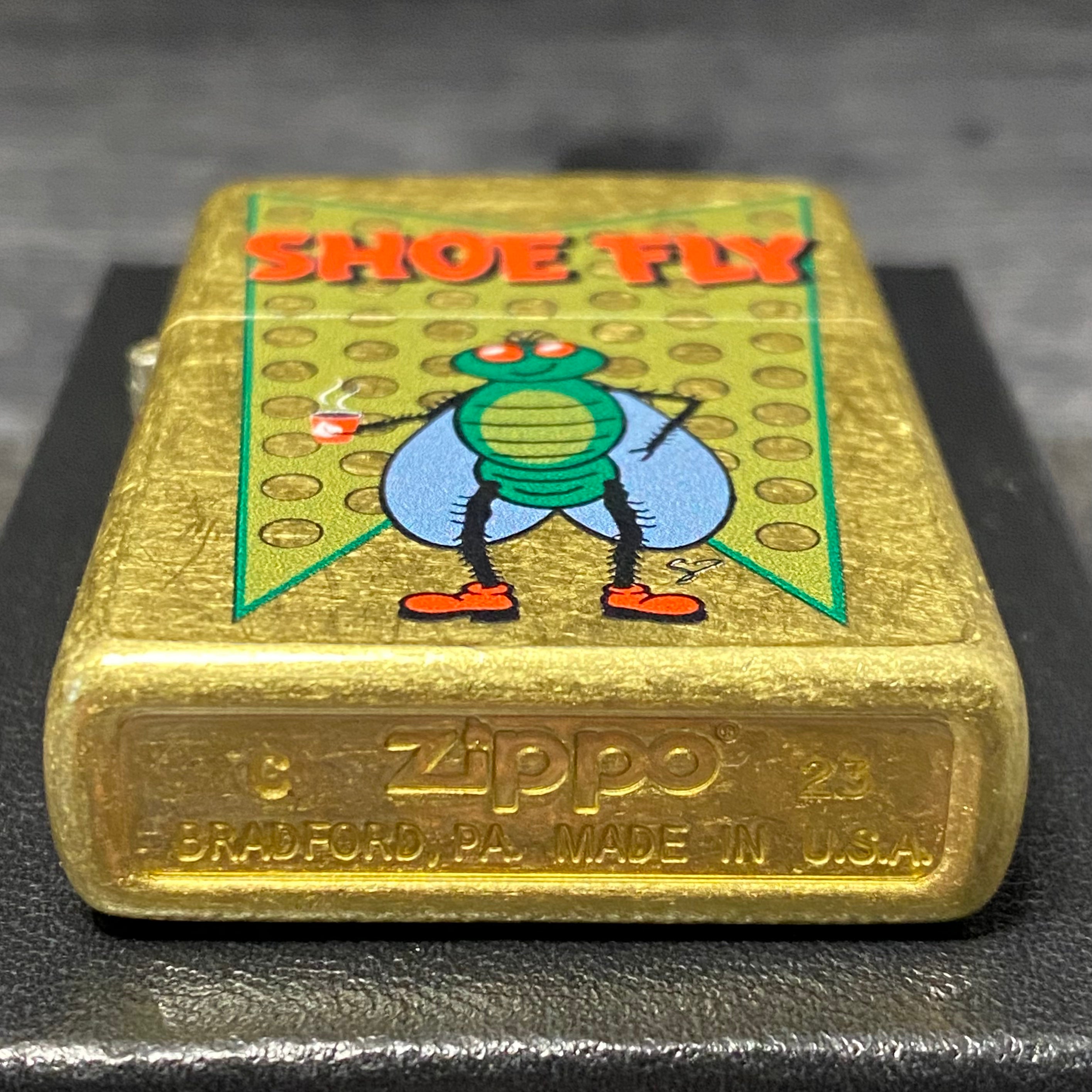 EXCLUSIVE - Riley's 66 Zippo Lighter - Shoe Fly - Street Brass