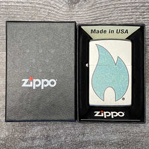 EXCLUSIVE - RILEY'S 66 ZIPPO LIGHTER - Retro Flame - Satin Chrome