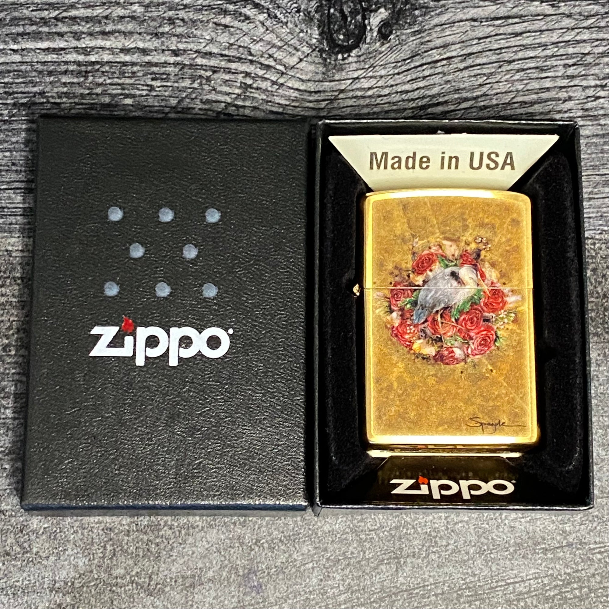 Zippo Lighter - Spazuk - Brushed Brass