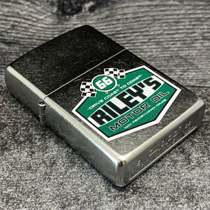 EXCLUSIVE - Riley's 66 Zippo Lighter - Vintage Motor Oil - Street Chrome™️