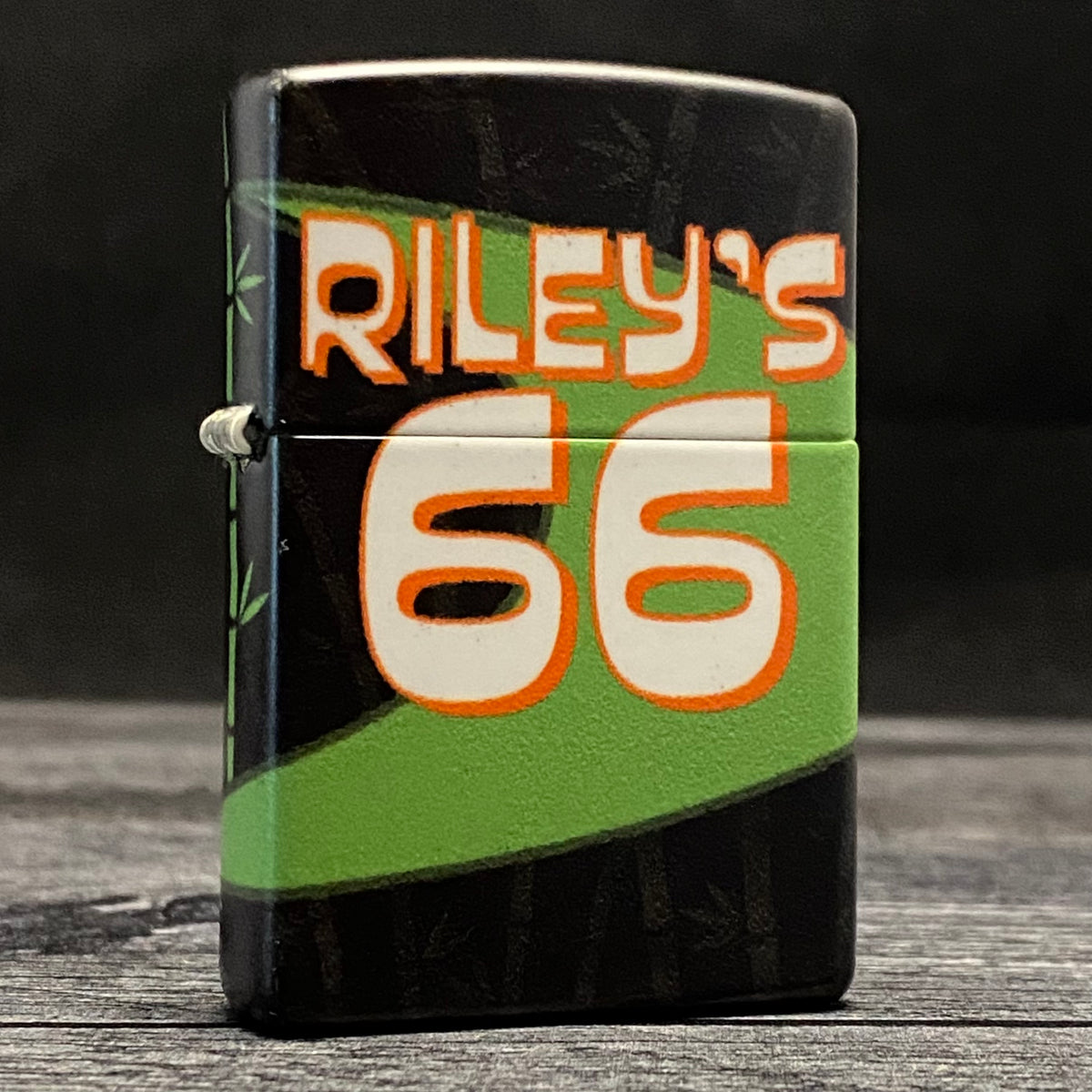 EXCLUSIVE - Riley&#39;s 66 Zippo Lighter - Tiki Logo - 540 Color