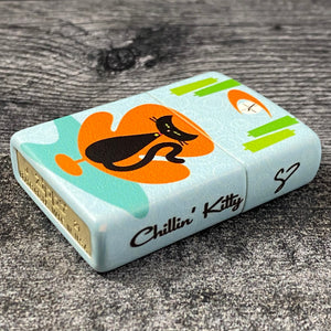 EXCLUSIVE - RILEY'S 66 ZIPPO LIGHTER - Chillin' Kitty - 540 Color