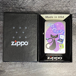 EXCLUSIVE - RILEY'S 66 ZIPPO LIGHTER - Swingin' Kitty - Herringbone Sweep