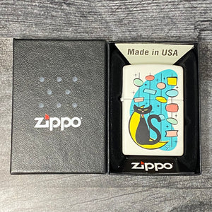 EXCLUSIVE - RILEY'S 66 ZIPPO LIGHTER - Kitty - White Matte