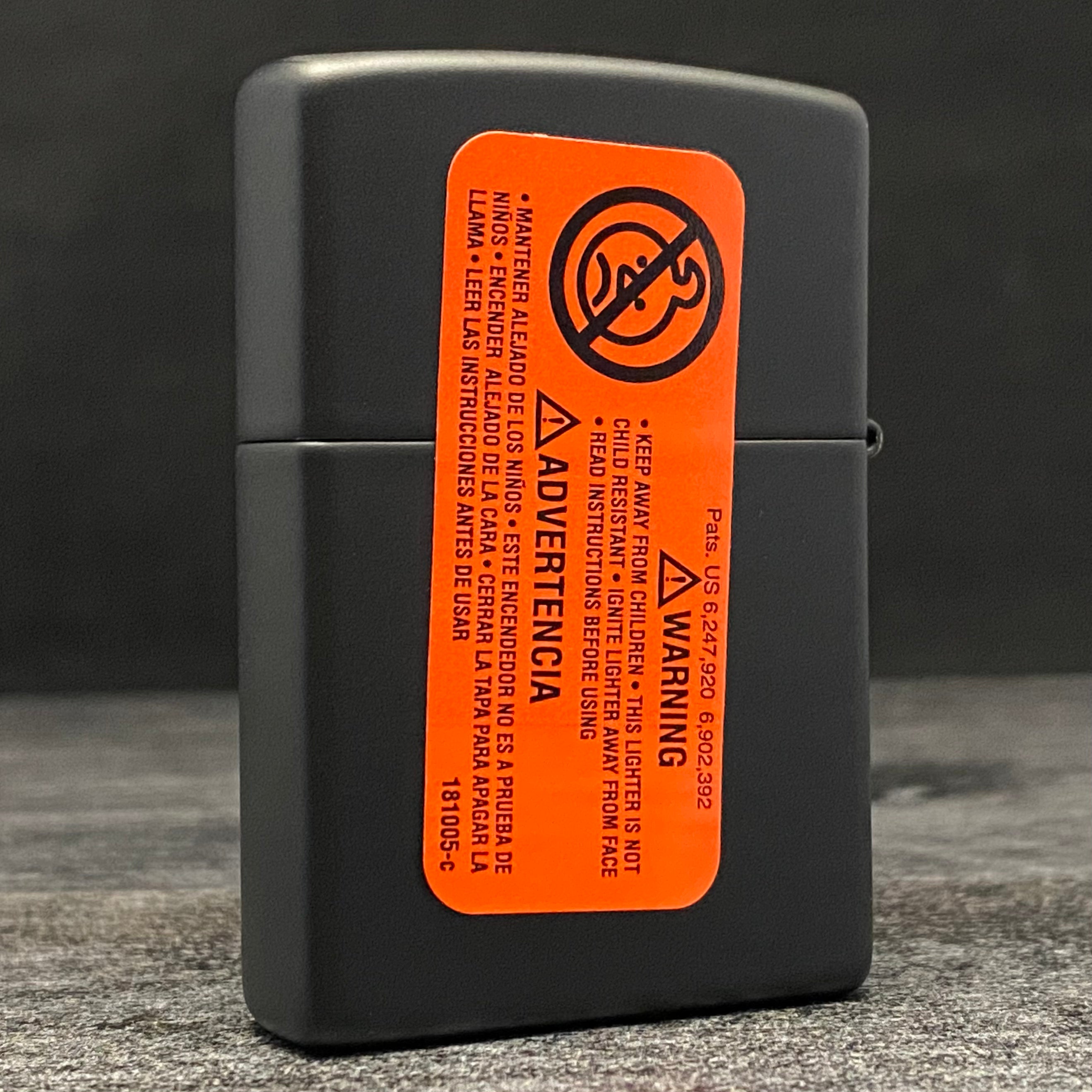 EXCLUSIVE - Riley's 66 Zippo Lighter - R66 3D Logo - Black Matte