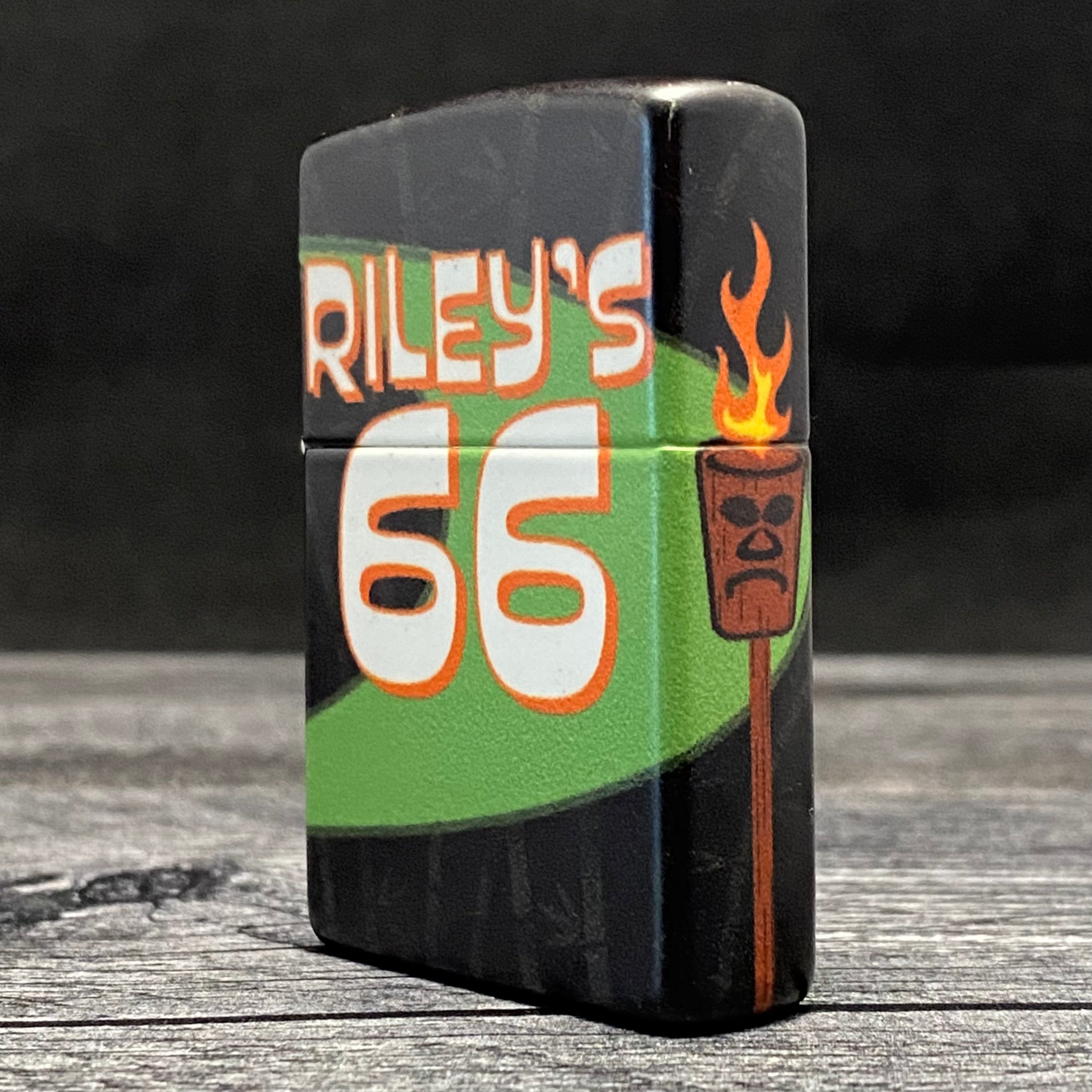 EXCLUSIVE - Riley's 66 Zippo Lighter - Tiki Logo - 540 Color