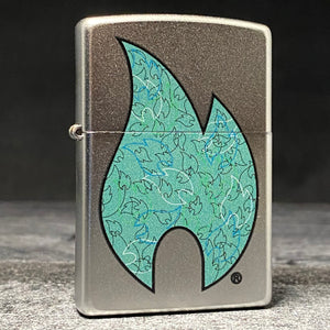 EXCLUSIVE - RILEY'S 66 ZIPPO LIGHTER - Retro Flame - Satin Chrome