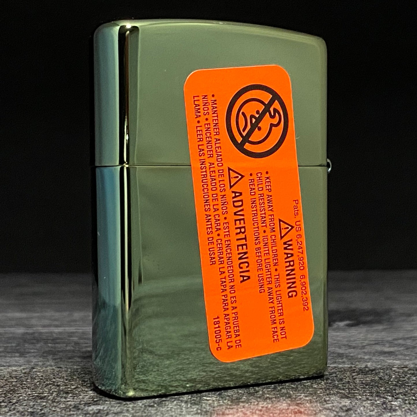 Zippo Lighter - Riley's 66 - High Polish Green