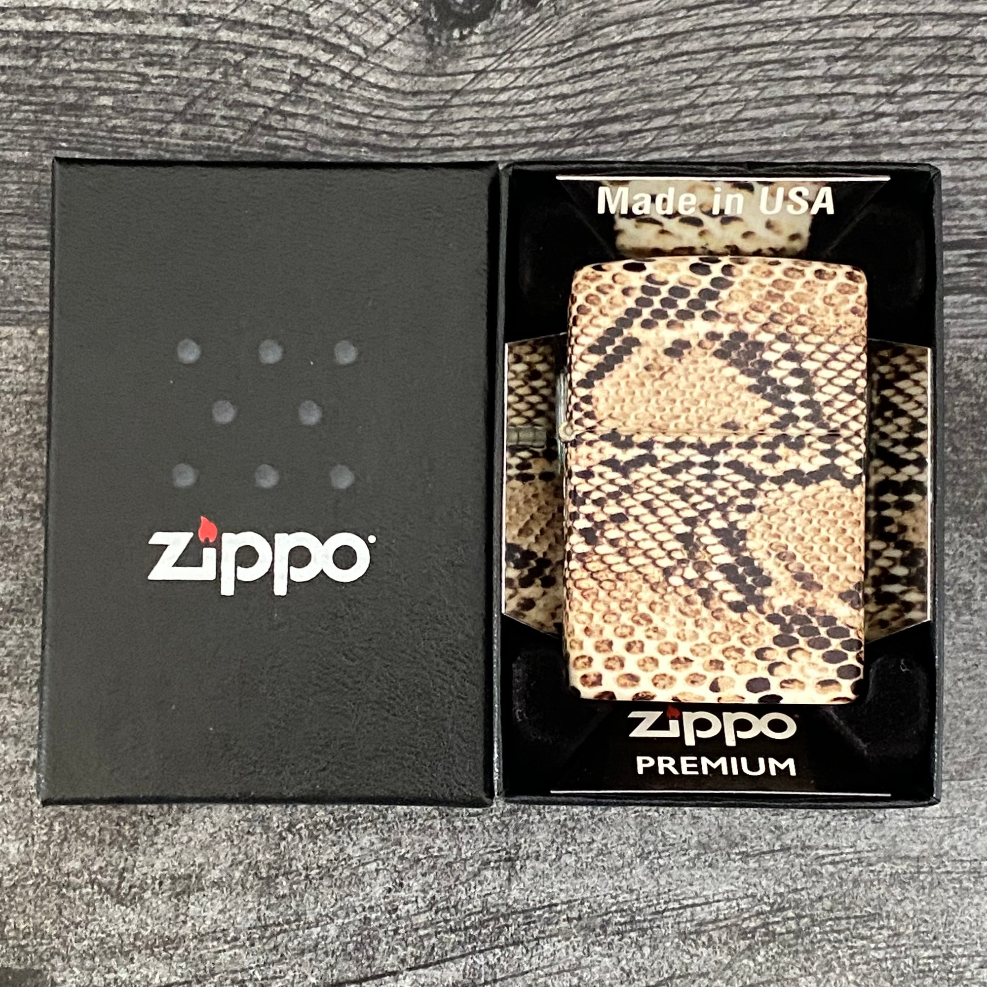 Zippo Lighter - Snake Skin Design - 540 Color