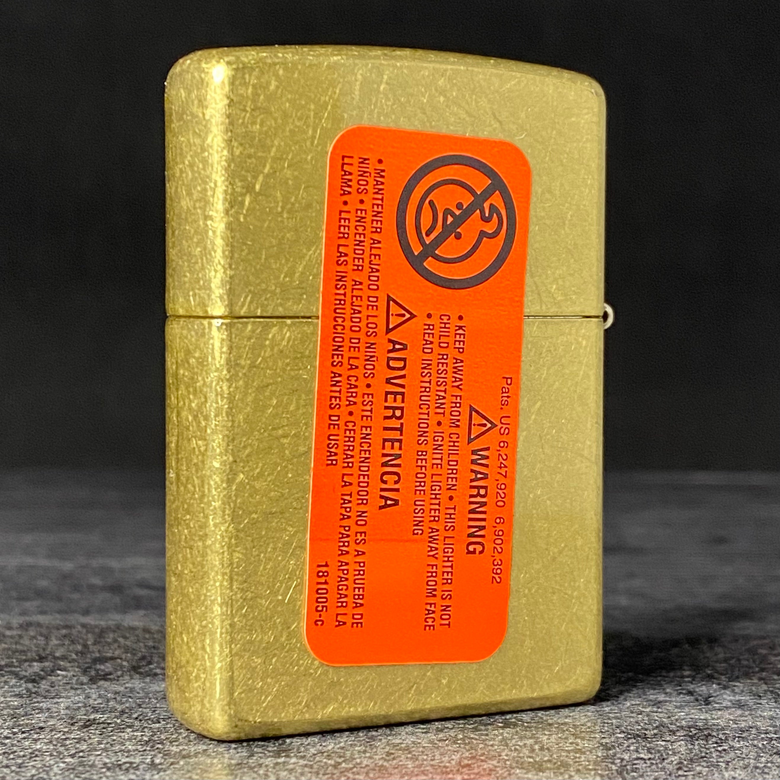 EXCLUSIVE - Riley's 66 Zippo Lighter - Shoe Fly - Street Brass