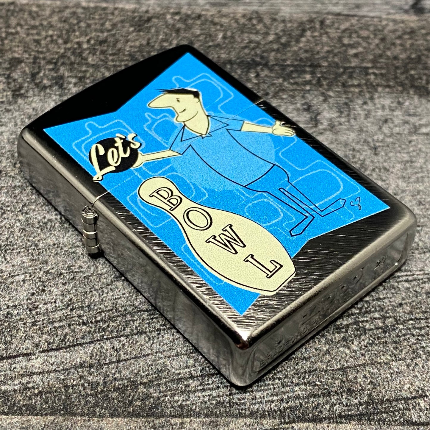 EXCLUSIVE - Riley's 66 Zippo Lighter - Mr. 66 Let's Bowl - Herringbone Sweep