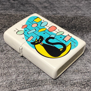 EXCLUSIVE - RILEY'S 66 ZIPPO LIGHTER - Kitty - White Matte