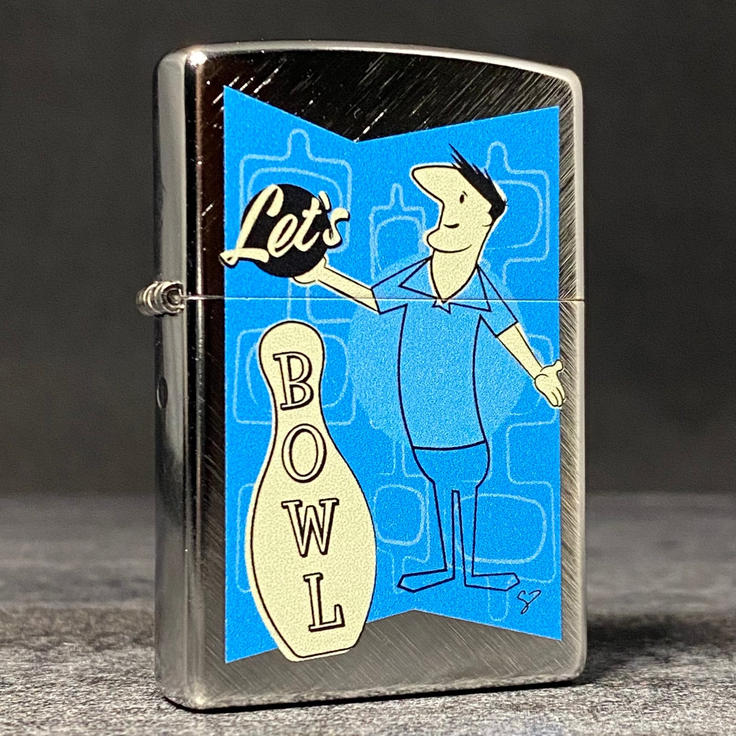 EXCLUSIVE - Riley's 66 Zippo Lighter - Mr. 66 Let's Bowl - Herringbone Sweep