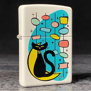 EXCLUSIVE - RILEY'S 66 ZIPPO LIGHTER - Kitty - White Matte