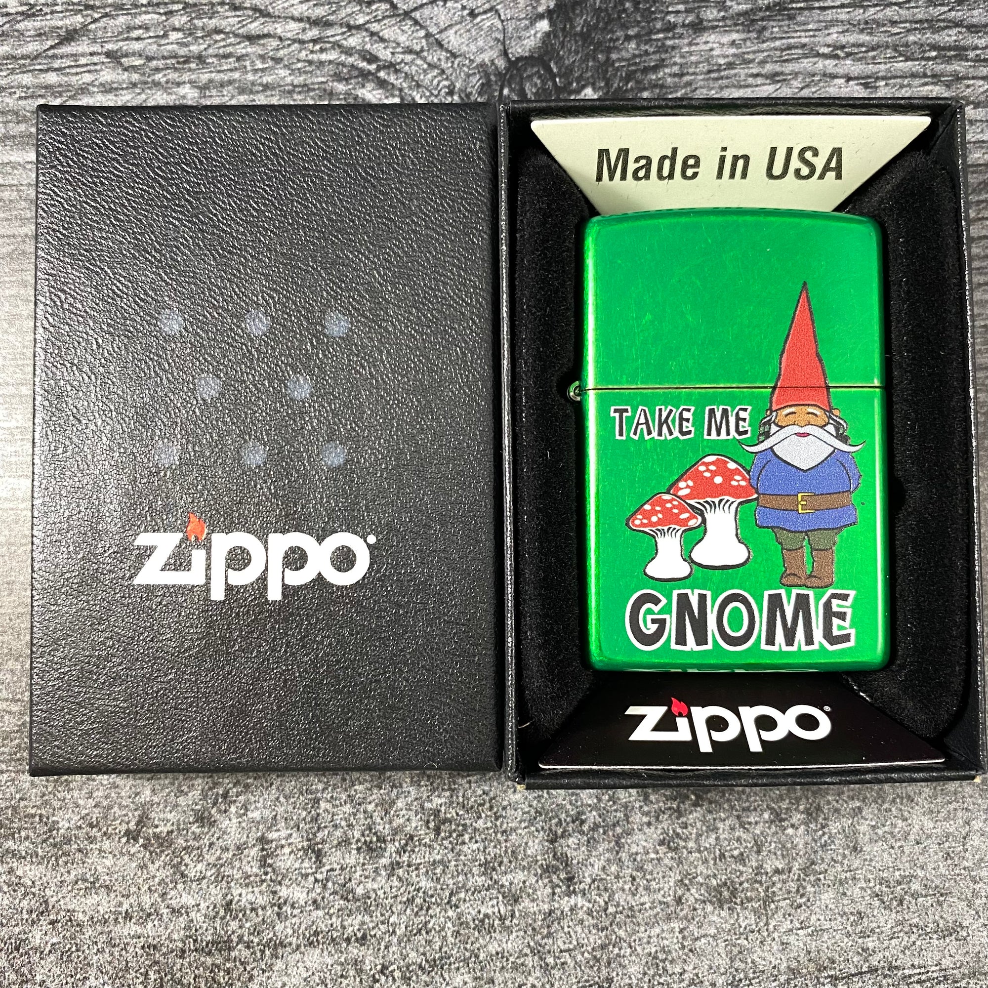 JV Exclusive Take Me Gnome Zippo Lighter - Meadow