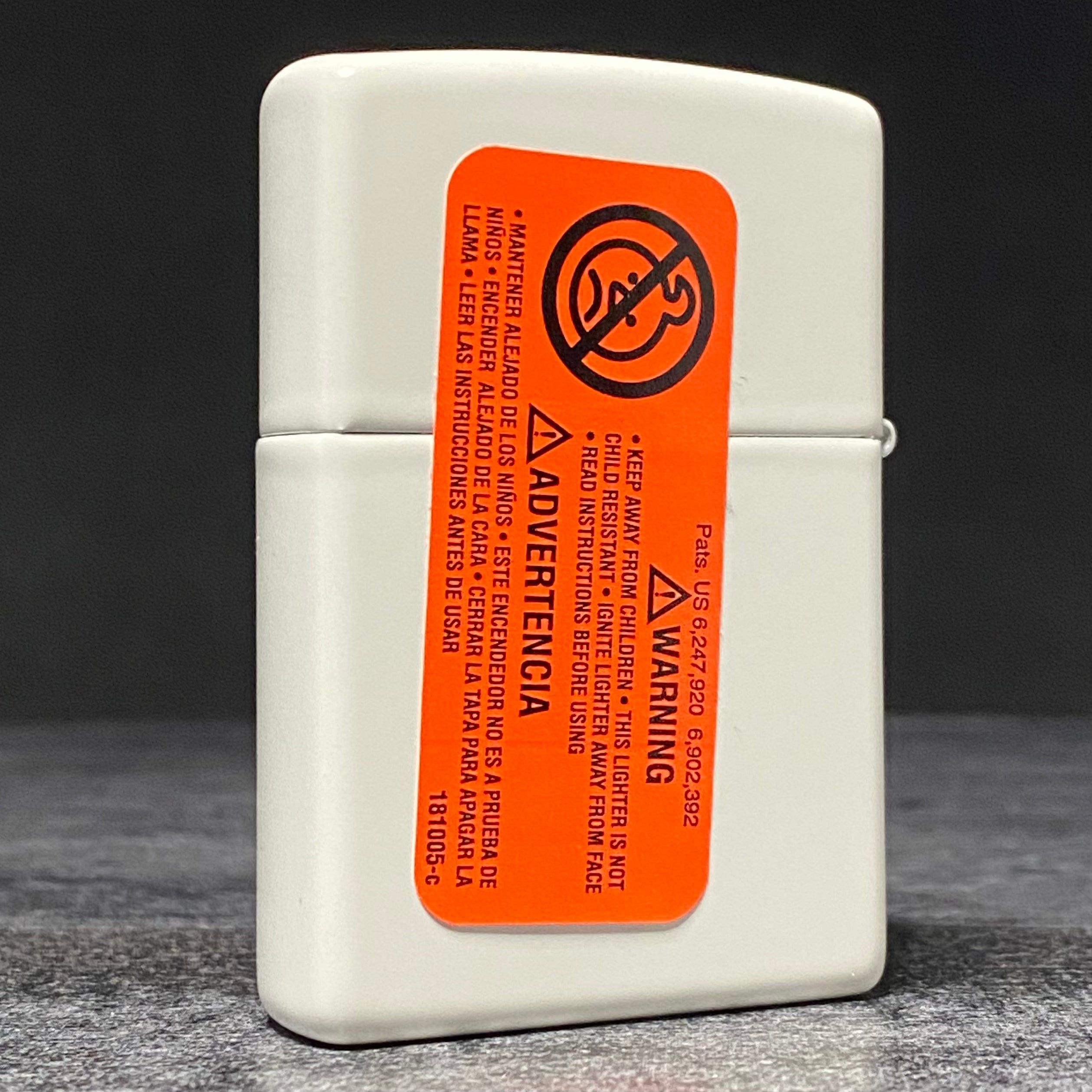 EXCLUSIVE - Riley's 66 Zippo Lighter - Retro Zippo Sign - White Matte