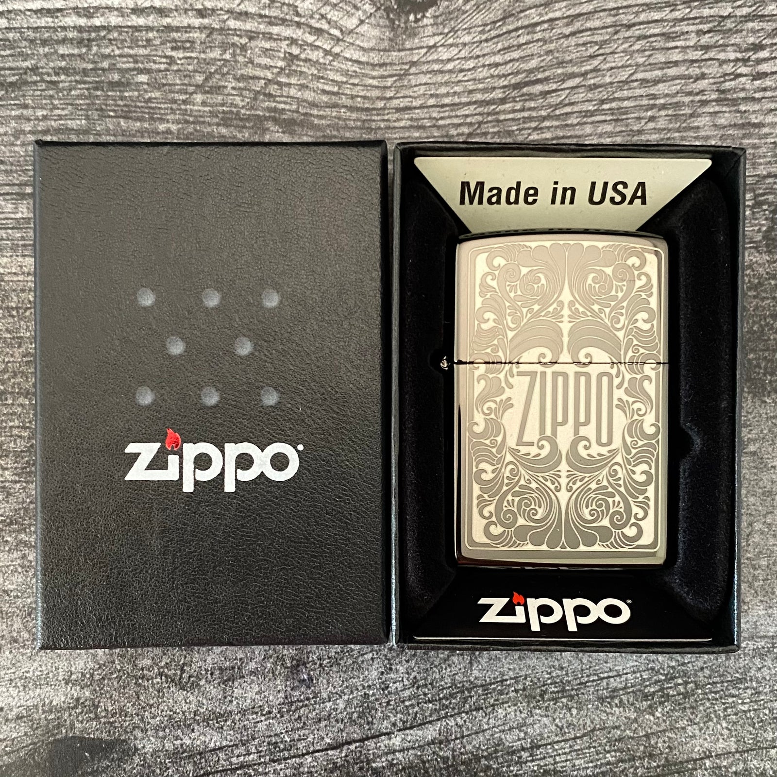 Zippo Custom Design Lighter Las Vegas Aces High Polish 